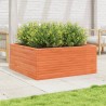Jardinière cire marron 110x110x46 cm bois de pin massif 