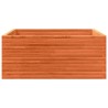 Jardinière cire marron 110x110x46 cm bois de pin massif 