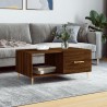 Table basse chêne marron 90x50x40 cm bois d'ingénierie 