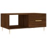 Table basse chêne marron 90x50x40 cm bois d'ingénierie 