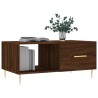 Table basse chêne marron 90x50x40 cm bois d'ingénierie 