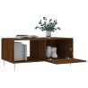 Table basse chêne marron 90x50x40 cm bois d'ingénierie 