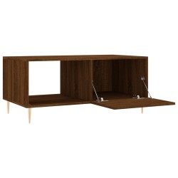 Table basse chêne marron 90x50x40 cm bois d'ingénierie 