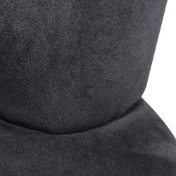 Chaise en forme de main noir velours 