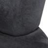Chaise en forme de main noir velours 