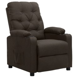 Fauteuil Marron foncé Tissu 