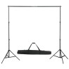 Kit de studio photo avec lampes toile de fond et réflecteur  