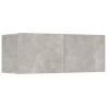Ensemble de meubles TV 7 pcs Gris béton Bois d'ingénierie 