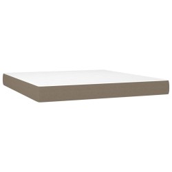Matelas de lit à ressorts ensachés Taupe 180x200x20 cm Tissu 
