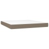 Matelas de lit à ressorts ensachés Taupe 180x200x20 cm Tissu 