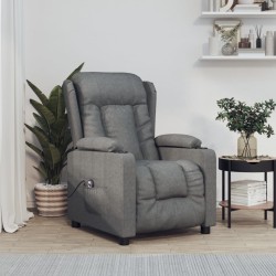 Fauteuil inclinable électrique Gris foncé Tissu 