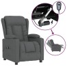 Fauteuil inclinable électrique Gris foncé Tissu 