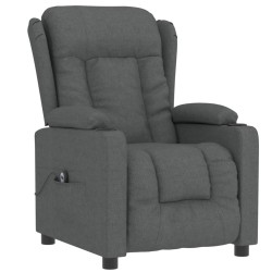 Fauteuil inclinable électrique Gris foncé Tissu 