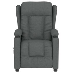 Fauteuil inclinable électrique Gris foncé Tissu 