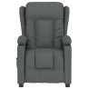 Fauteuil inclinable électrique Gris foncé Tissu 