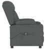 Fauteuil inclinable électrique Gris foncé Tissu 