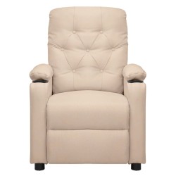 Fauteuil Crème Tissu 