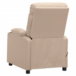 Fauteuil Crème Tissu 