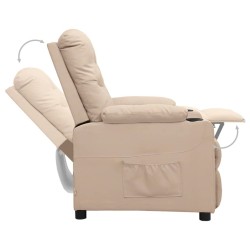Fauteuil Crème Tissu 
