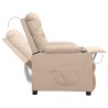 Fauteuil Crème Tissu 