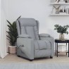 Fauteuil inclinable électrique Gris clair Tissu 