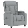 Fauteuil inclinable électrique Gris clair Tissu 