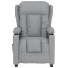 Fauteuil inclinable électrique Gris clair Tissu 