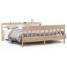 Cadre de lit sans matelas 200x200 cm bois massif de pin 