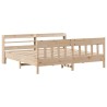 Cadre de lit sans matelas 200x200 cm bois massif de pin 