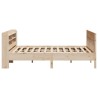 Cadre de lit sans matelas 200x200 cm bois massif de pin 