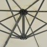 Parasol de jardin avec base portable sable 