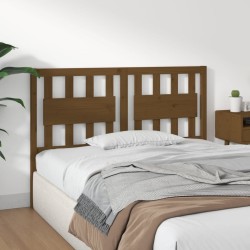 Tête de lit Marron miel 145,5x4x100 cm Bois massif de pin 