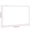 Tableau blanc magnétique 100x60x1,7 cm aluminium 