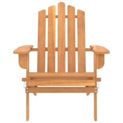 Chaises Adirondack de jardin lot de 2 Bois massif d'acacia 