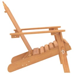Chaises Adirondack de jardin lot de 2 Bois massif d'acacia 