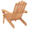 Chaises Adirondack de jardin lot de 2 Bois massif d'acacia 