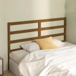 Tête de lit Marron miel 166x4x100 cm Bois massif de pin 