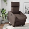 Fauteuil inclinable marron similicuir 