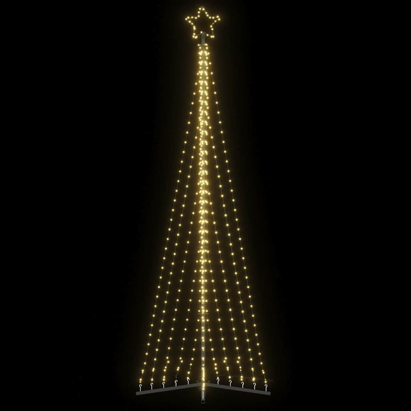 Sapin de Noël à LED 495 LED blanc chaud 300,5 cm 