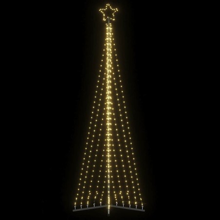 Sapin de Noël à LED 495 LED blanc chaud 300,5 cm 