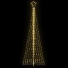 Sapin de Noël à LED 495 LED blanc chaud 300,5 cm 