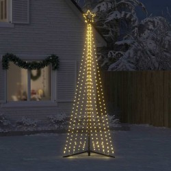 Sapin de Noël à LED 495 LED blanc chaud 300,5 cm 