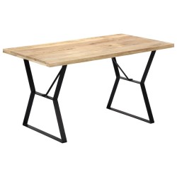 Table à manger 140x80x76 cm Bois de manguier massif 