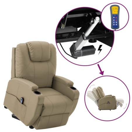 Fauteuil Cappuccino Similicuir 