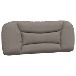 Coussin de tête de lit taupe 100 cm tissu 