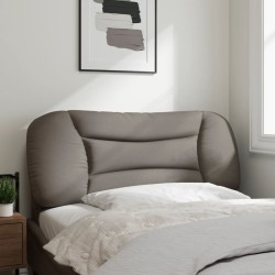 Coussin de tête de lit taupe 100 cm tissu 