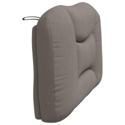 Coussin de tête de lit taupe 100 cm tissu 