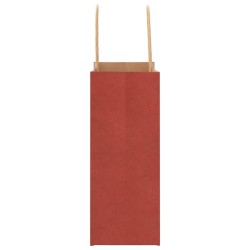 Sacs en papier 250 pcs avec poignées rouge 15x8x21 cm 