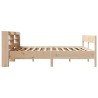 Cadre de lit sans matelas 200x200 cm bois massif de pin 