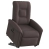 Fauteuil inclinable marron foncé tissu 
